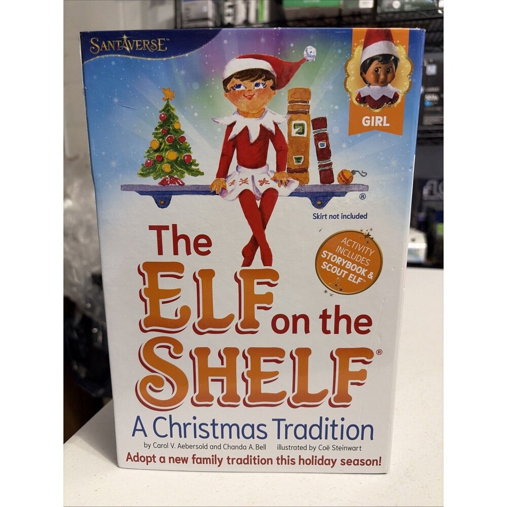 The Elf on the Shelf: A Christmas Tradition Girl Dark Tone - Includes Doll,